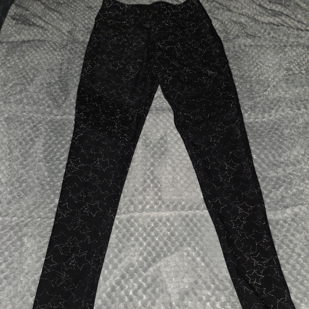 Mondetta Black Star Pattern Pants